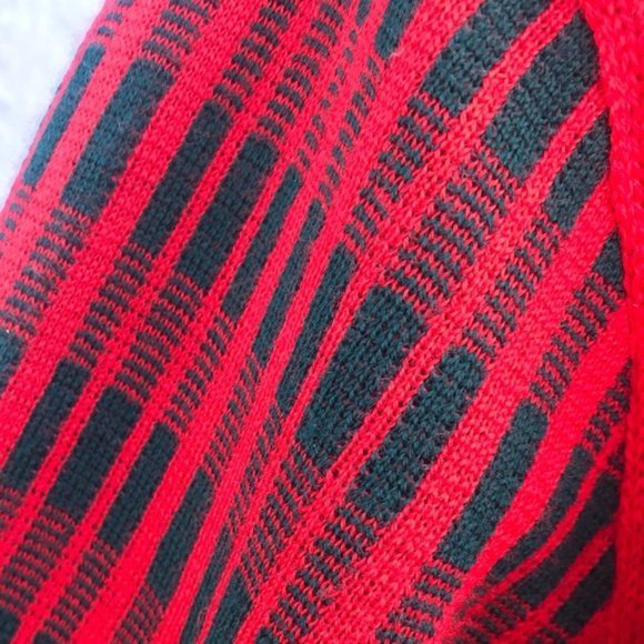 Women's Vintage Knit Fully Lined Jacket Red Jacket - Picture 4 of 4